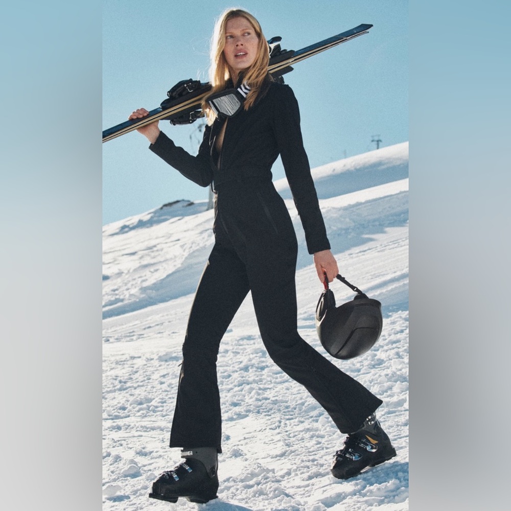 Windproof and waterproof  jumpsuit ski zara